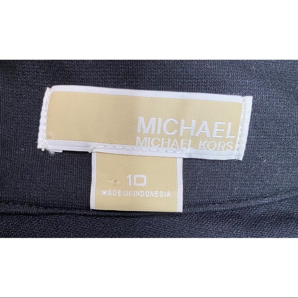 MICHAEL Michael Kors Black Silver Studded Sleeveless Women's Midi Dress NWT - Picture 11 of 14